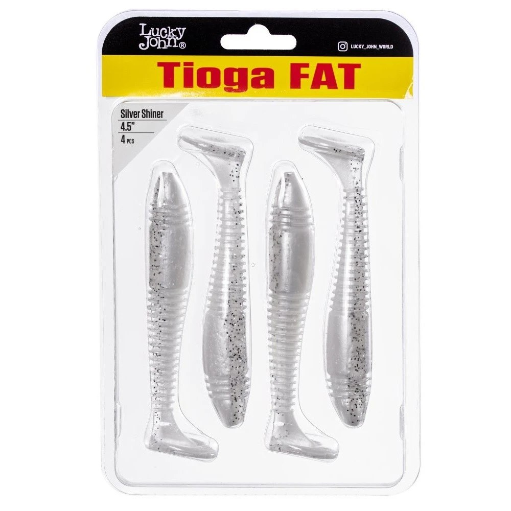 Силиконовая приманка Lucky John Tioga Fat 4.5in 114 мм 4 шт Z02 Pro Series  140147-Z02 — крупный план
	                                    2