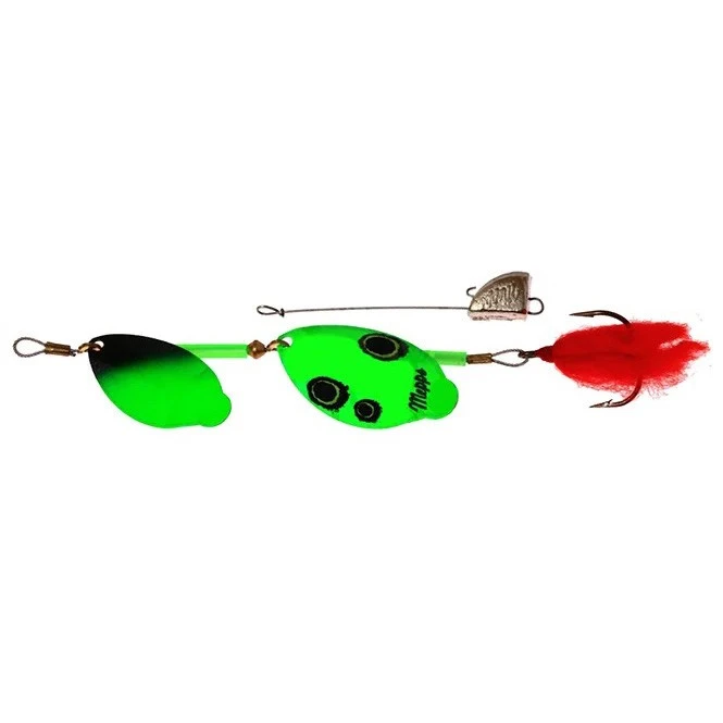 Вращающаяся Блесна Mepps Tandem Pike Brochet №3 27 гр Noir/Vert   tm-p-bc-gn — характеристики,
	                                    особенности конструкции