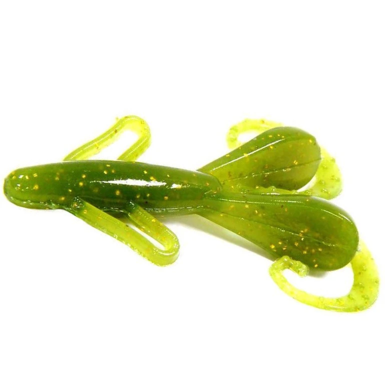 Силиконовая приманка Reins Hog Tiny 2 50 мм 10 шт 035-Green Sparkling   HT-035 — характеристики,  особенности конструкции