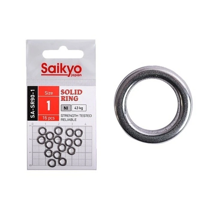 Кольцо Цельное Saikyo SA-SR90  №1 43 кг 16 шт NI   SA-SR90-1 — характеристики,  особенности конструкции