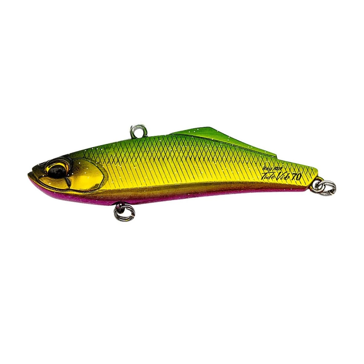 Воблер DUO Bay Ruf Tide Vib 70 CYAZ411 UV Secret Green Gold 15,5 гр   DUO-89068 — характеристики,  особенности конструкции