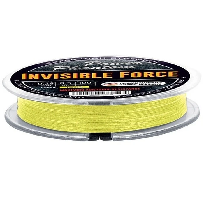 Леска монофильная Power Phantom Invisible Force 100 м 0,12 мм Yellow   PPIFF100012 — характеристики,  особенности конструкции