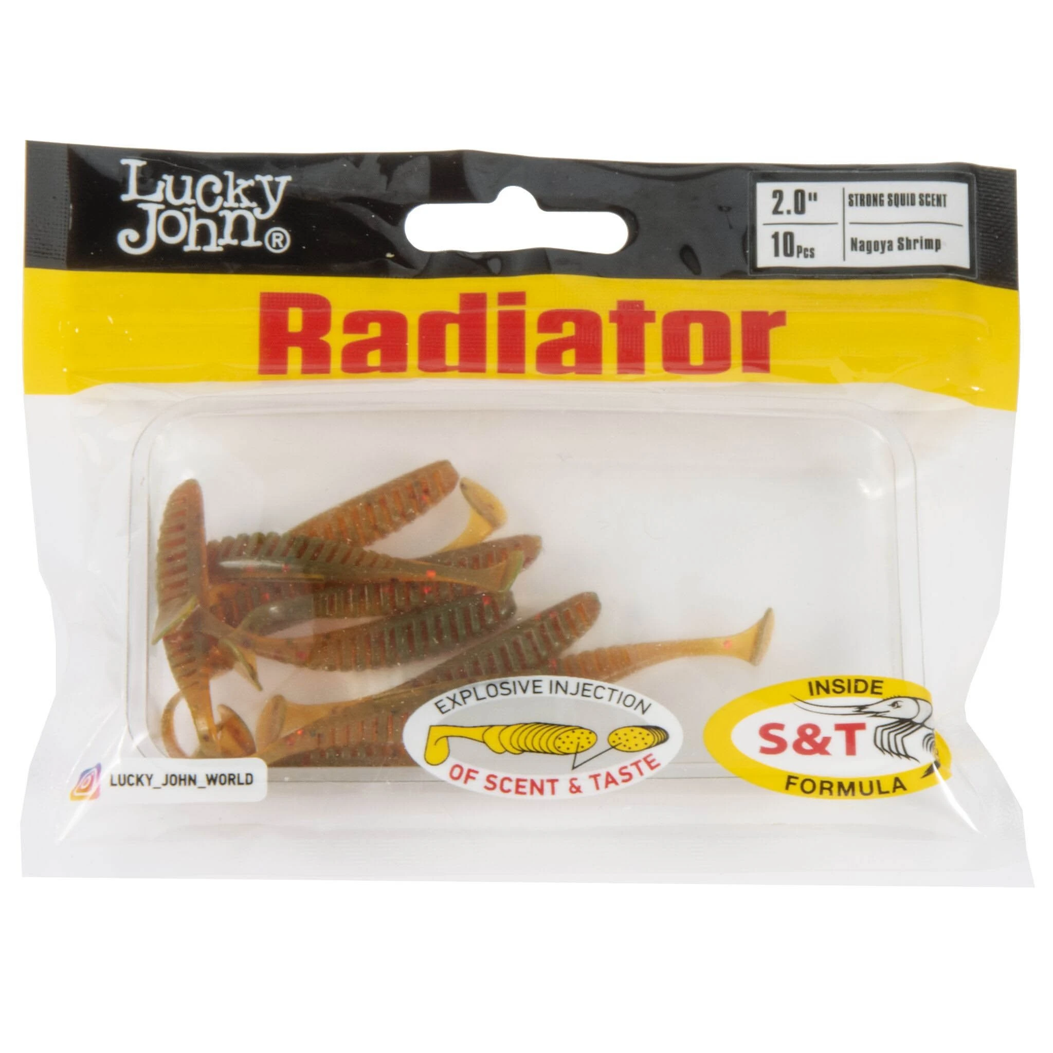 Силиконовая приманка Lucky John Radiator 2.0in 50 мм 10 шт 085 Pro Series  140208-085 — крупный план
	                                    2