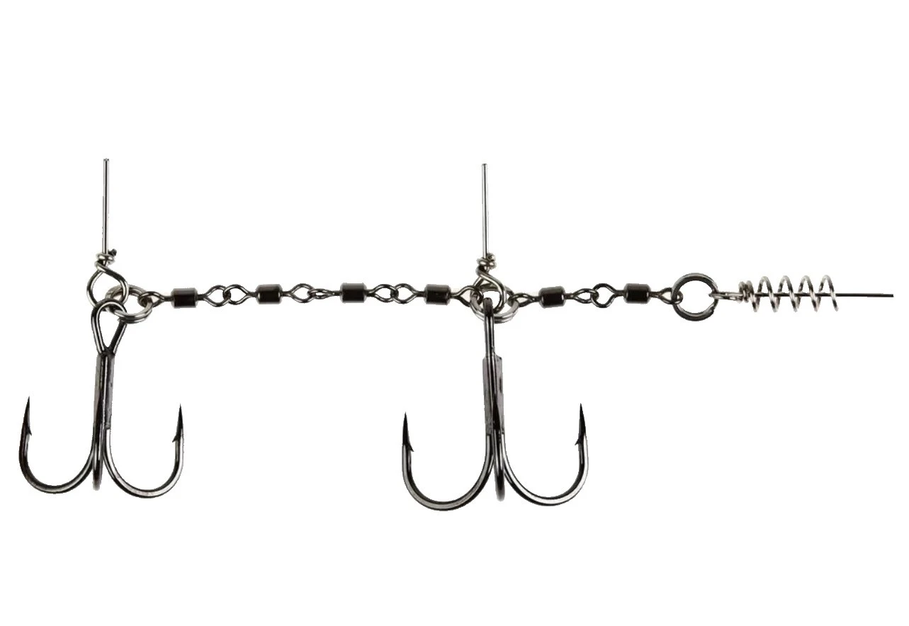 Стингер Lucky John Stinger Power Chain №L 45 кг 1 шт  Для приманок 22-30 см, Owner №3/0,2/0  LJP7402-L — характеристики,  особенности конструкции