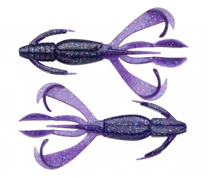 Силиконовая приманка Keitech Crazy Flapper 3.6 91 мм 7 шт EA#04 Violet — характеристики,  особенности конструкции