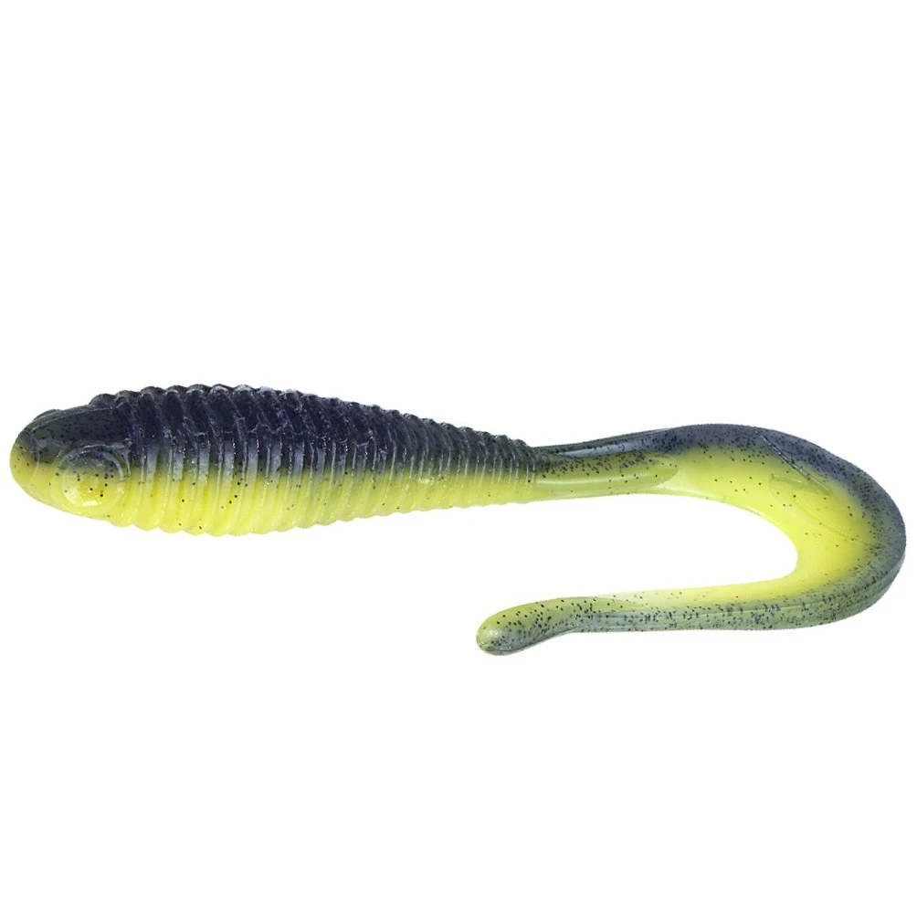 Силиконовая приманка Norstream Tricky Tail 9 229 мм 1 шт 04 Blue-Yellow — характеристики,  особенности конструкции