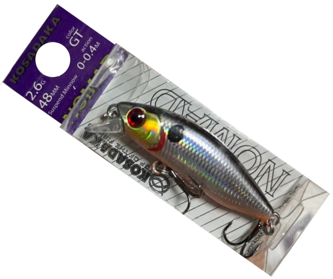 Воблер Kosadaka Nomad XS 48SP GT 2,6 гр   NomXs48sp-GT — крупный план
	                                    2