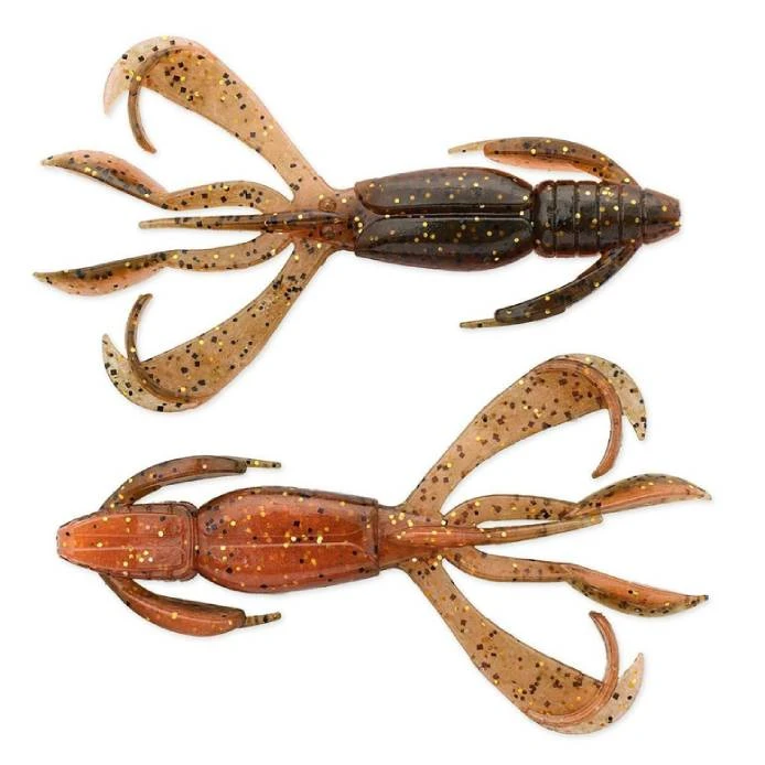 Силиконовая приманка Keitech Crazy Flapper 2.8 71 мм 8 шт #520 Green Pumpkin Orange Gold — характеристики,  особенности конструкции