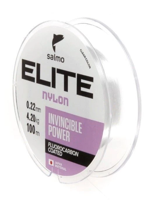 Леска монофильная Salmo Elite Fluoro Coated Nylon 100 м 0,22 мм    4118-022 — характеристики,
	                                    особенности конструкции