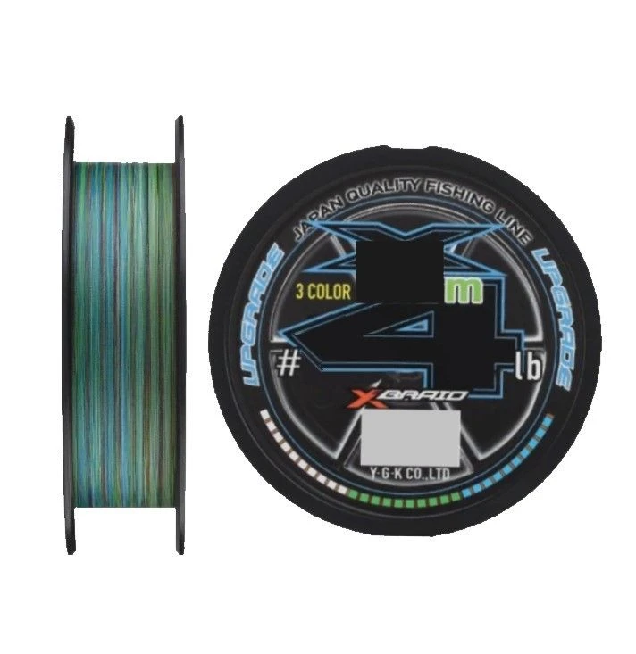 Плетеный шнур YGK X-Braid Upgrade X4 180 м  PE # 0,6 3 Color 0,128 мм — характеристики,
	                                    особенности конструкции