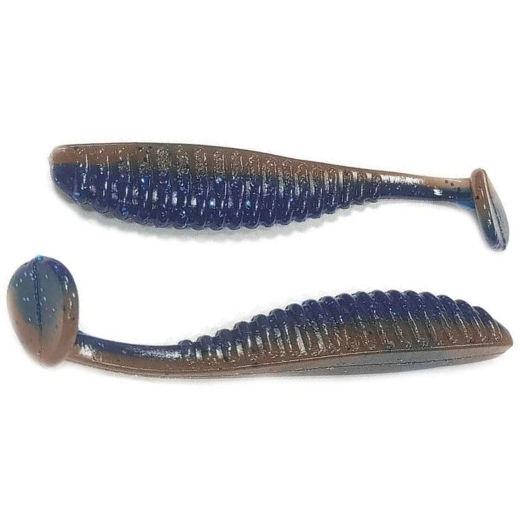 Силиконовая приманка Reins S Cape Shad 3.5 89 мм 6 шт 077-Okichobi Craw   SCS3.5-077 — характеристики,  особенности конструкции