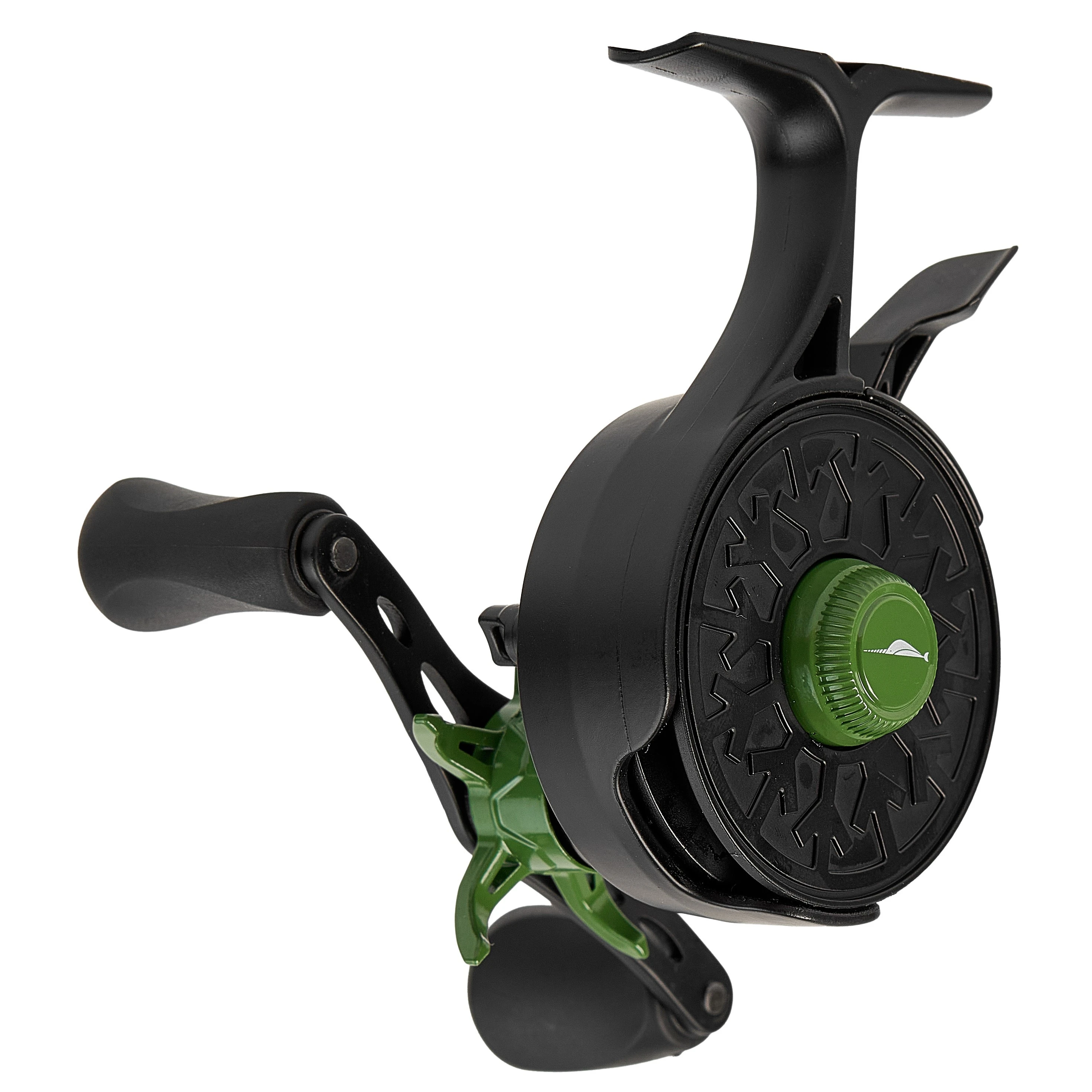 Катушка Narval Frost Black Ice Black/Oliv Левая 2,5:1  NFEBIL2.5:1OL — крупный план
	                                    5