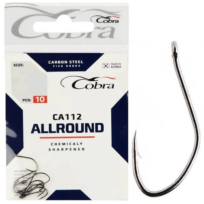 Крючок Одинарный Cobra Allround AJI CA112 №12 10 шт    CA112-012 — крупный план
	                                    2
