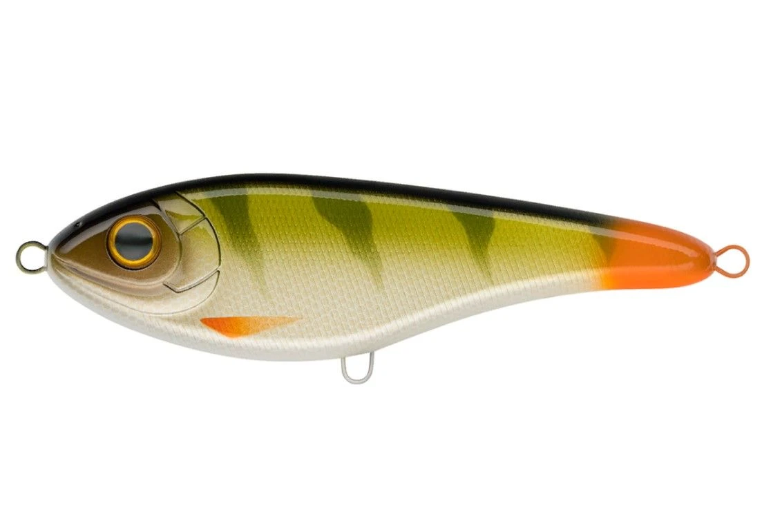 Воблер Strike Pro Buster Jerk II Shallow Runner C076 Natural Perch 37 гр   EG-049#C076F — характеристики,
	                                    особенности конструкции