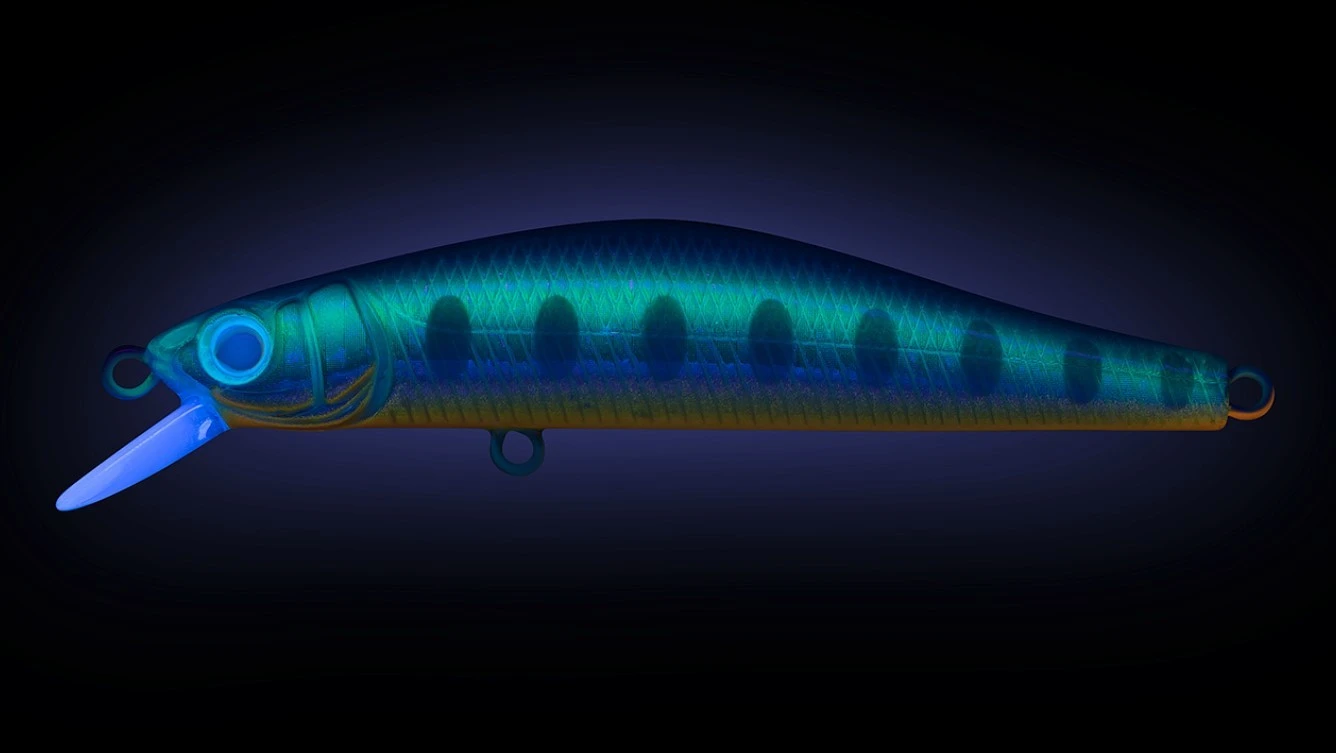 Воблер Strike Pro Inquisitor 80SP A150-713 UV Blue Silver OB 8,3 гр   EG-193A-SP#A150-713 — крупный план
	                                    1