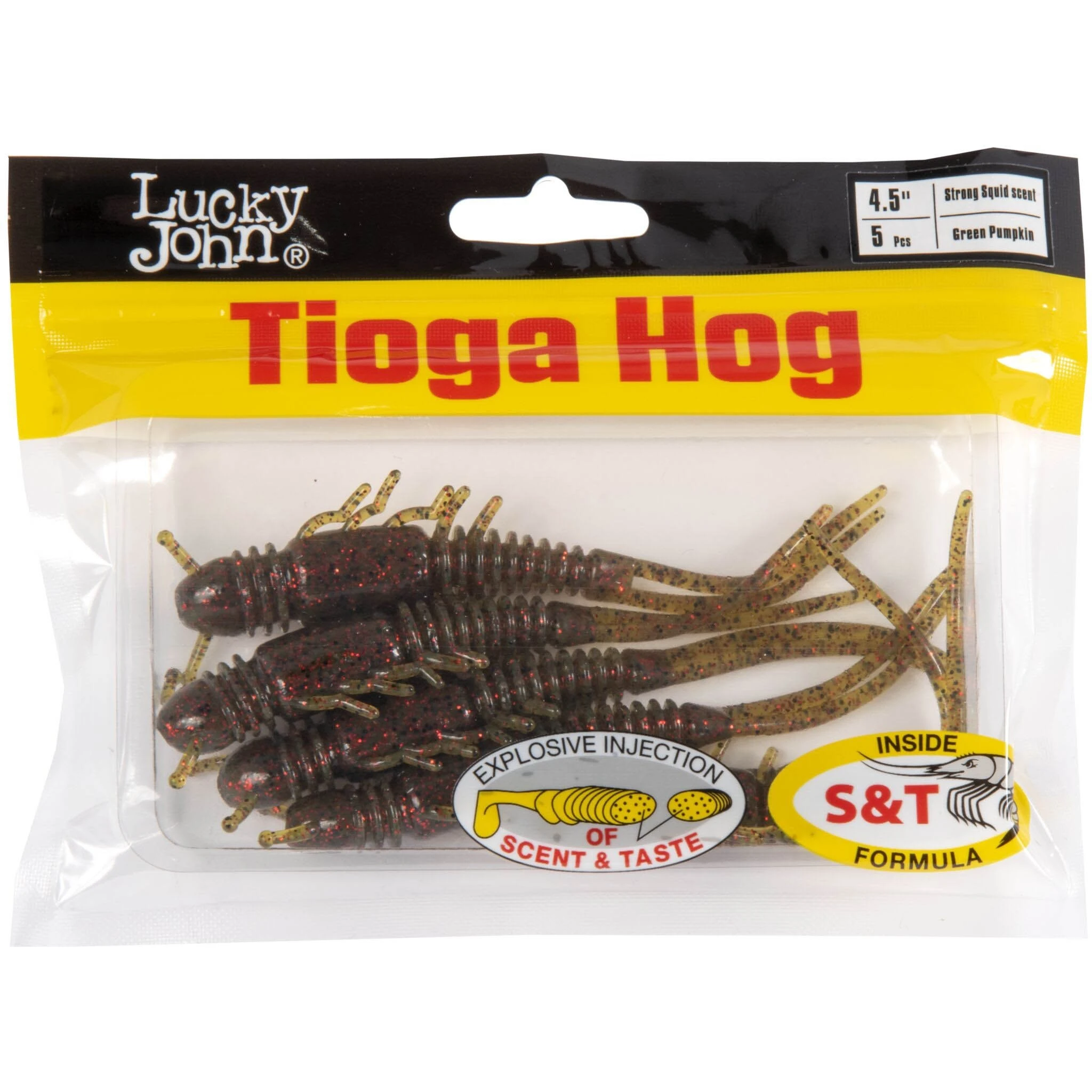 Силиконовая приманка Lucky John Tioga Hog 4.5in 114 мм 5 шт PA03 Pro Series  140196-PA03 — крупный план
	                                    2