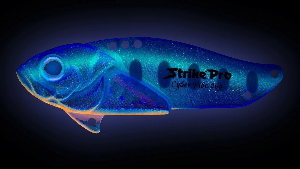Цикада Strike Pro Cyber Vibe 65 26 гр UV blue silver OB   JG-005E#A150-713 — крупный план
	                                    1