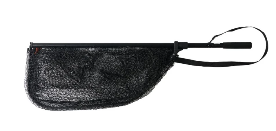 Подсачек Narval Landing Net I  80х70см Black & Orange Прорезиненная сетка   NVALN1L01 — крупный план
	                                    2