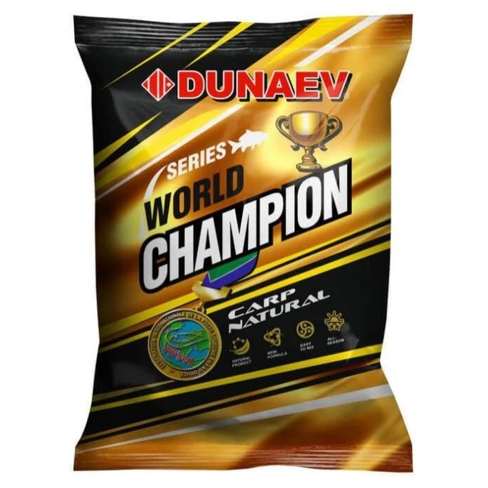 Прикормка Dunaev World Champion  Carp Natural 1 000 гр — характеристики,
	                                    особенности конструкции