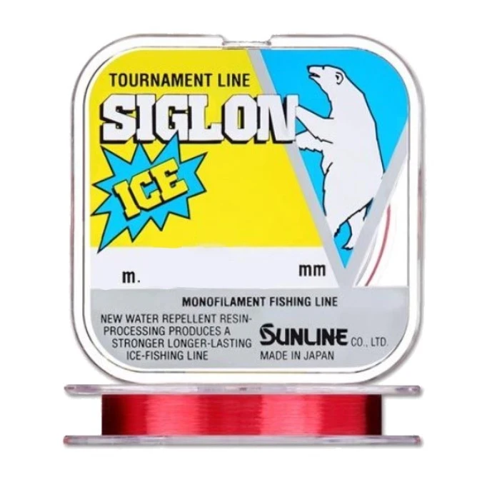 Леска монофильная Sunline Siglon V Ice Fishing 50 м 0,165 мм Red PE# 1.0 — характеристики,  особенности конструкции