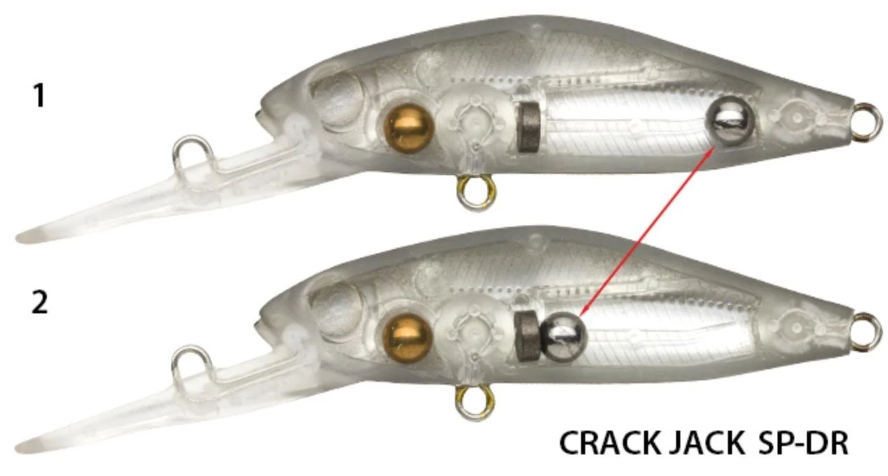 Воблер Pontoon 21 CrackJack 38F-DR R45 Fluored 2,5 гр   P21-CRJ-38F-DR-R45 — крупный план
	                                    1