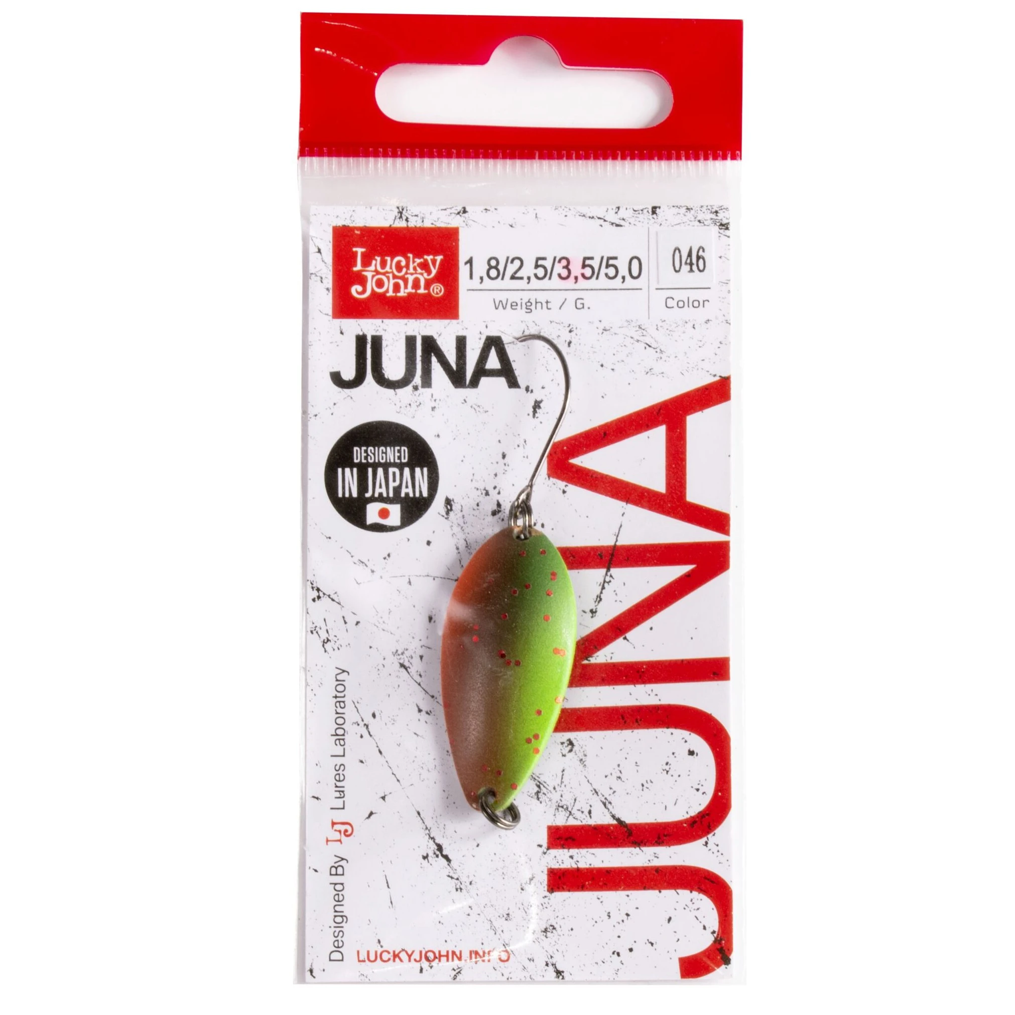 Колеблющаяся Блесна Lucky John Juna 3,5 гр 33 мм 046   LJJU35-046 — крупный план
	                                    2