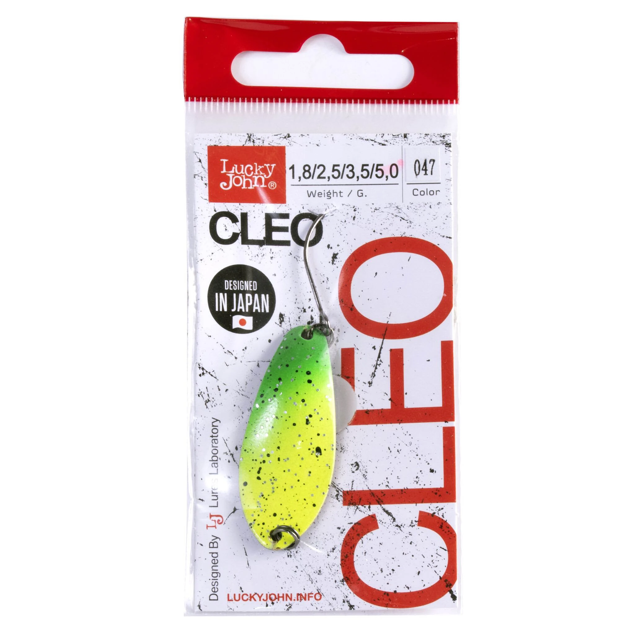 Колеблющаяся Блесна Lucky John Cleo 5 гр 41 мм 047   LJCL50-047 — крупный план
	                                    2