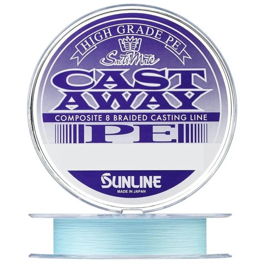 Плетеный шнур Sunline New Cast Away PE HG 150 м  PE # 0,6  0,128 мм — характеристики,  особенности конструкции