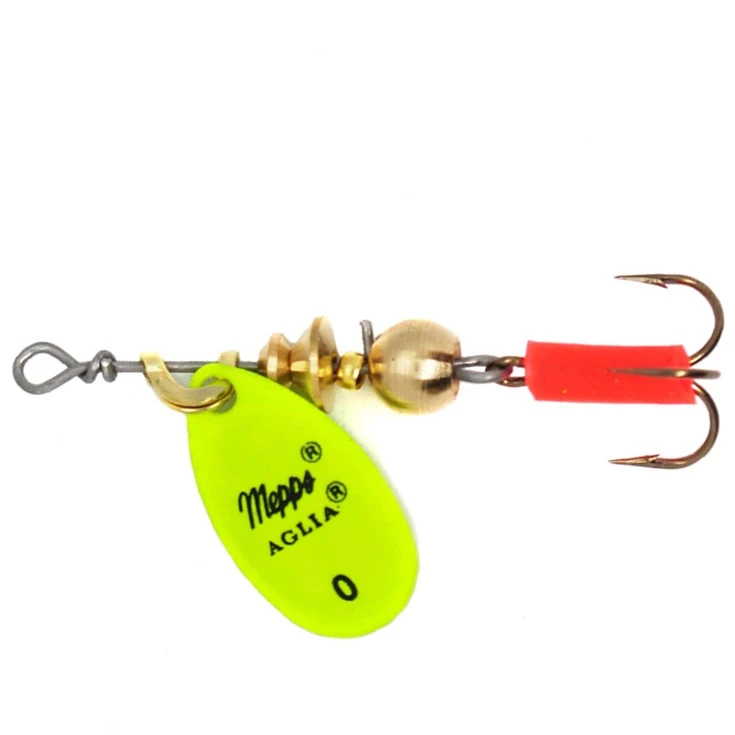 Вращающаяся Блесна Mepps Aglia Fluo №0 2,5 гр Chartreuse   af-0-ch — характеристики,
	                                    особенности конструкции
