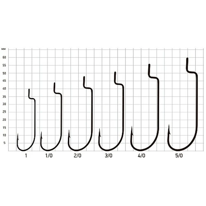 Крючок Офсетный Saikyo BS-2311 №1/0 10 шт BN   BS-2311BN1/0-10 — крупный план
	                                    1