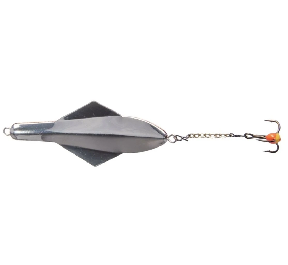 Зимняя Блесна Lucky John Glider 10 гр 60 мм CS С цепочкой и тройником  101-3-CS — крупный план
	                                    1