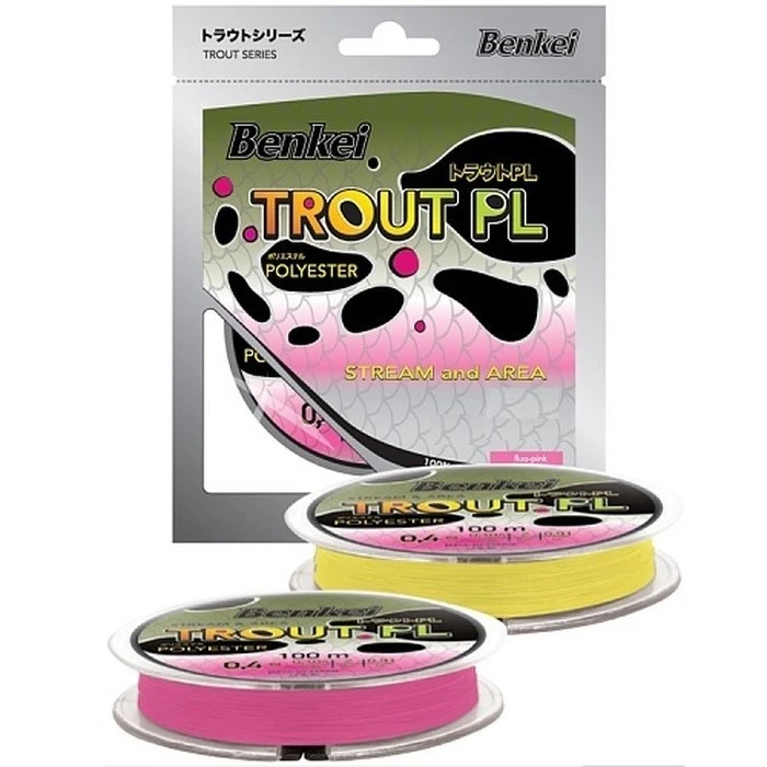 Эстер Benkei Trout PL 100 м  PE # 0,6 Fluo-Pink 0,128 мм   BTRPL100-FPI06 — характеристики,  особенности конструкции
