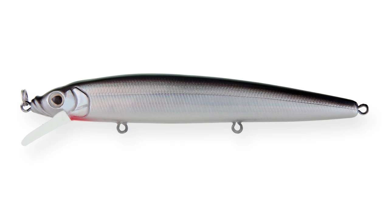 Воблер Strike Pro Alpha Minnow 115 A010-EP Black Back Silver 12,5 гр   EG-033F#A010-EP — характеристики,
	                                    особенности конструкции