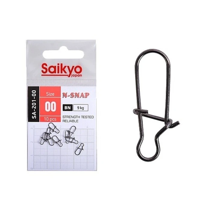 Застежка Saikyo SA-201 №00 10 шт BN   SA-201-00 — характеристики,  особенности конструкции