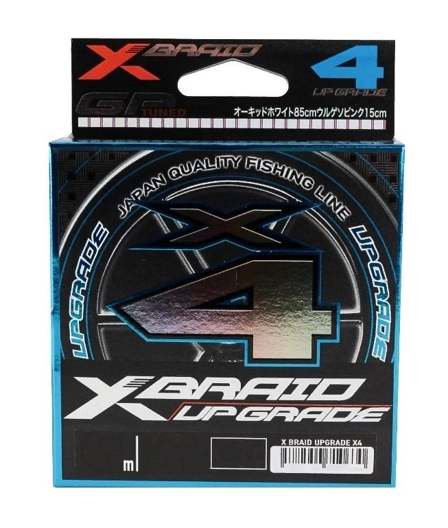 Плетеный шнур YGK X-Braid Upgrade X4 200 м  PE # 2 White/Pink 0,235 мм — крупный план
	                                    3