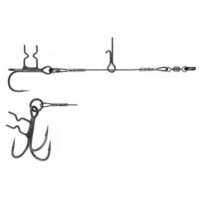 Стингер Мормыш T-Treble Титановый №2 20 кг 1 шт  Ассист с тройником  VD-TTiJE-08 — характеристики,  особенности конструкции
