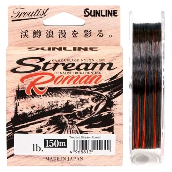 Леска монофильная Sunline Troutist Stream Roman 150 м 0,184 мм  PE# 1.25 — характеристики,  особенности конструкции