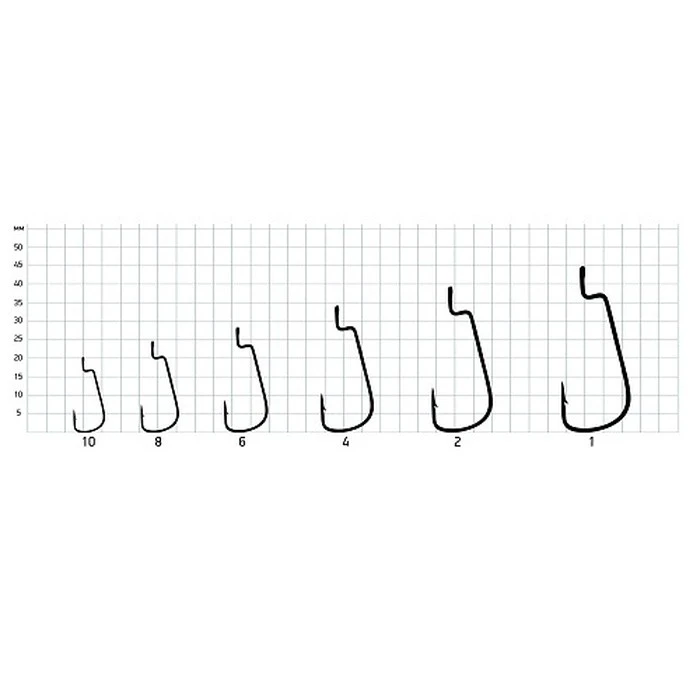 Крючок Офсетный Saikyo BS-3324 №8 10 шт BN   BS-3324BN8-10 — крупный план
	                                    1