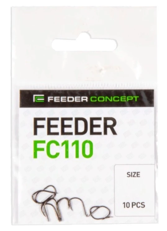 Крючок Одинарный Feeder Concept Feeder FC110 №8 10 шт NSB   FC110-008 — крупный план
	                                    1