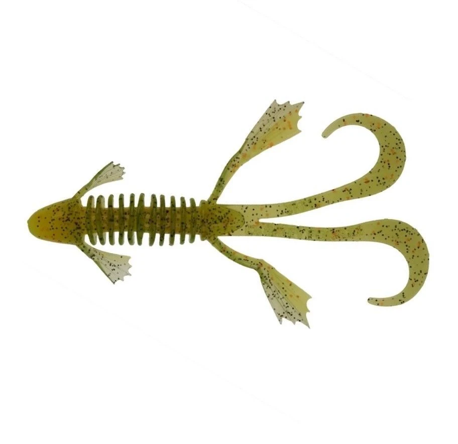 Силиконовая приманка Jig It Donkey Frog 3.8 96 мм 6 шт 001 Pearl green   JIDF96001S — характеристики,
	                                    особенности конструкции