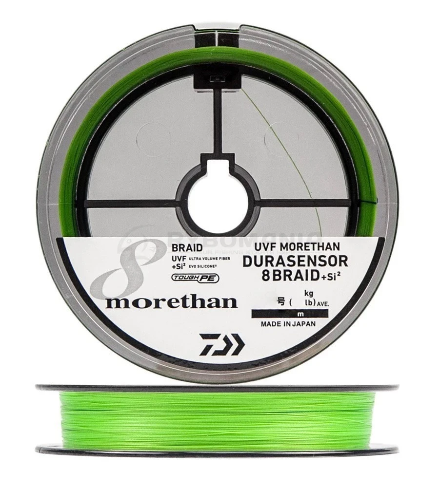 Плетеный шнур Daiwa UVF Morethan Durasensor X8 Braid +SI2 200 м  PE # 1,2 — характеристики,  особенности конструкции