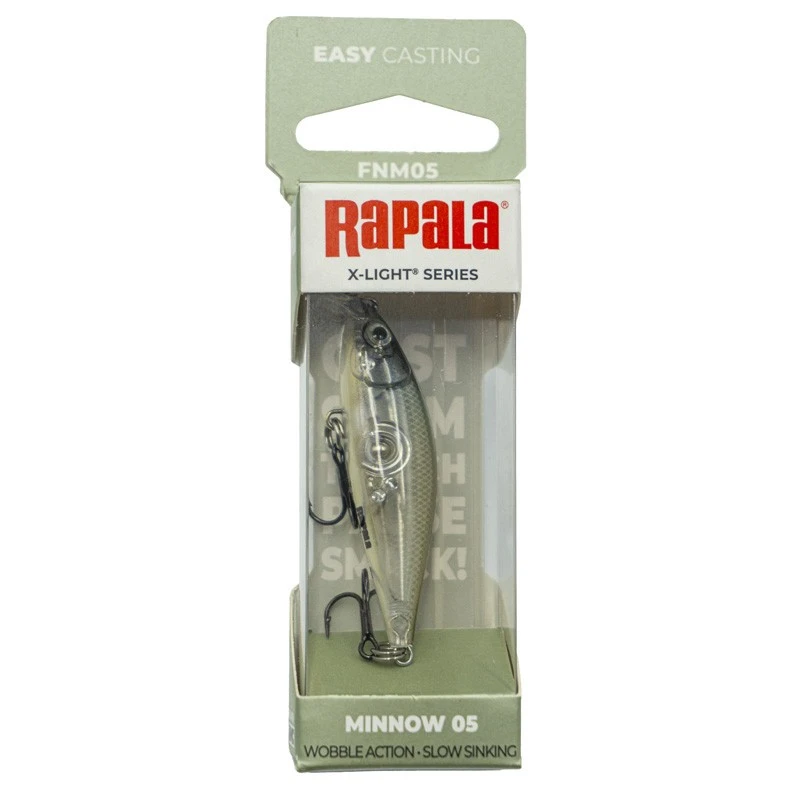 Воблер Rapala X-Light Minnow 05 GHSH 4 гр   FNM05-GHSH — крупный план
	                                    1