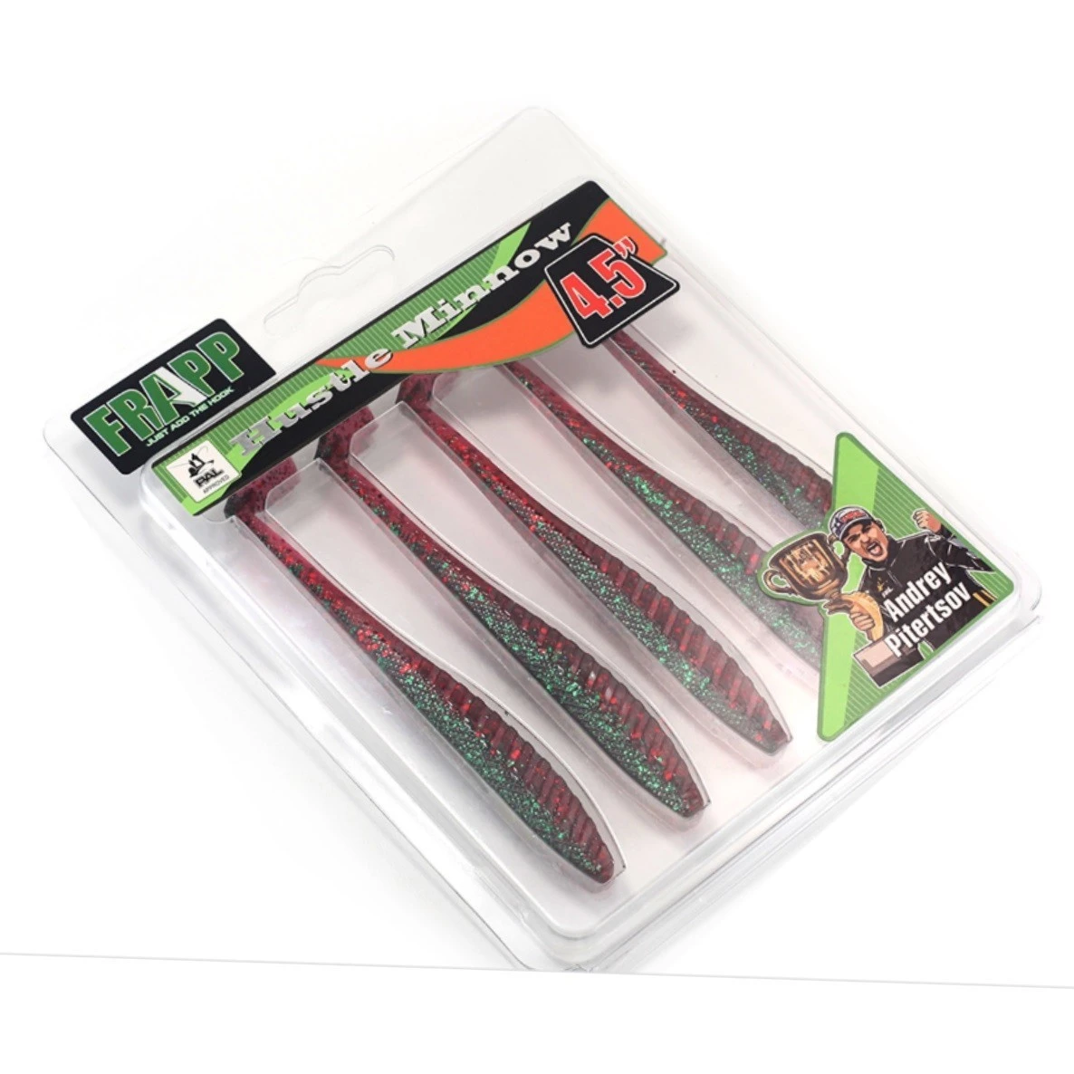 Силиконовая приманка Frapp Hustle Minnow 4.5 114 мм 5 шт PAL15 — крупный план
	                                    1