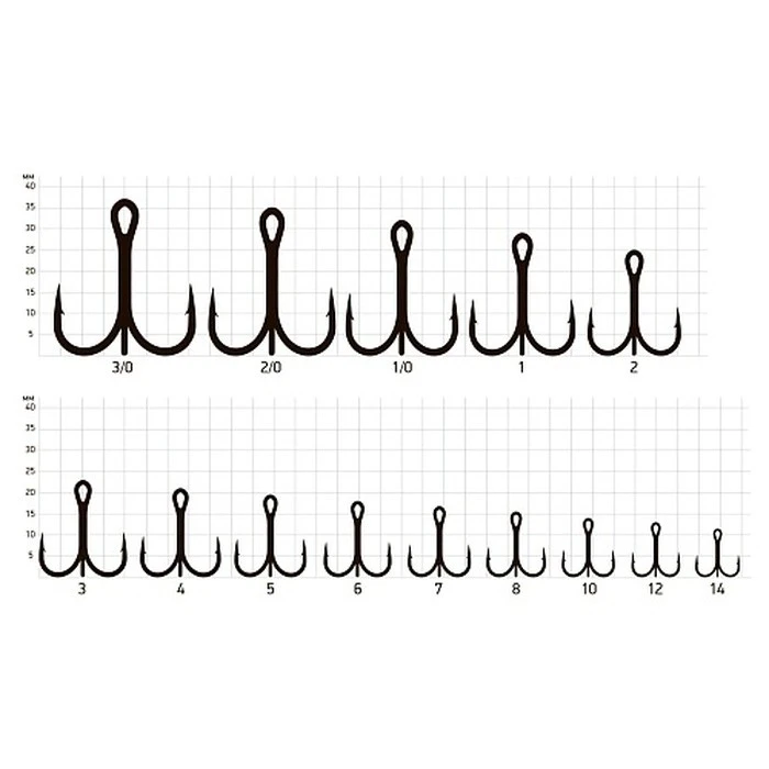 Крючок Тройной Saikyo 7001 №14 50 шт OR   SORCT7001-14OR50 — крупный план
	                                    2