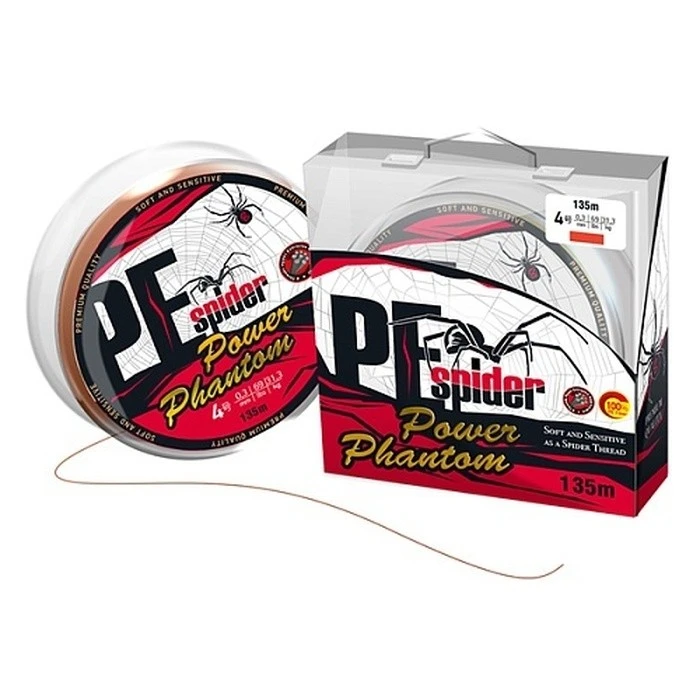 Плетеный шнур Power Phantom Spider X8 135 м  PE # 1  0,17 мм   PPPESO13510 — характеристики,  особенности конструкции