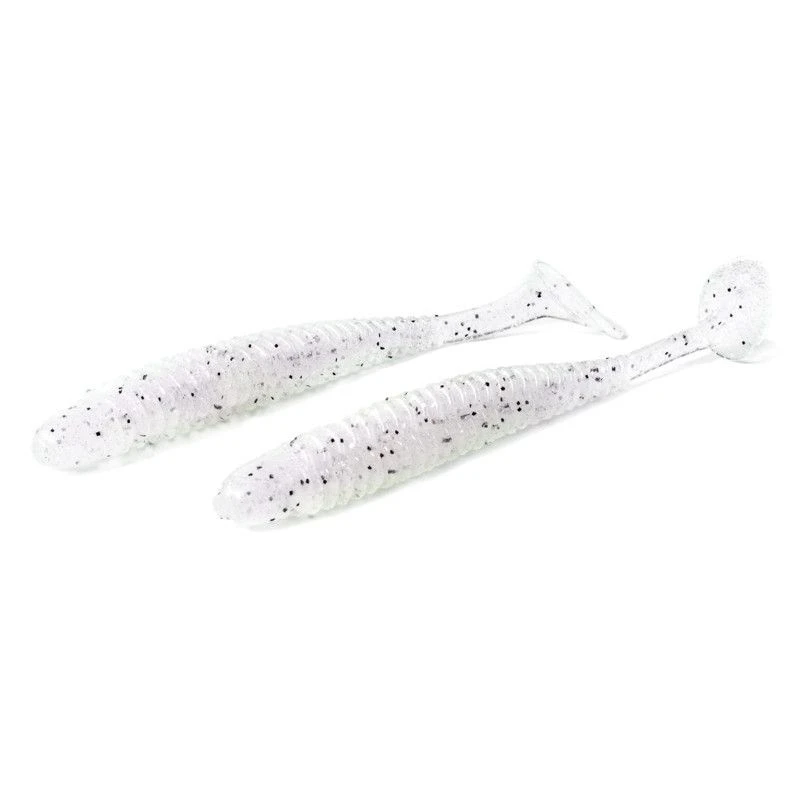 Силиконовая приманка Noike Wobble Shad 3 76 мм 9 шт 048-Clear Wakasagi   NKNJ3048 — крупный план
	                                    1