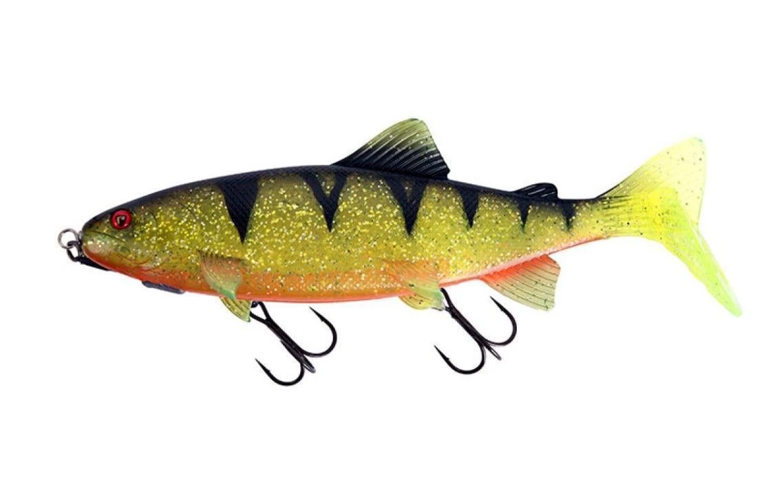 Силиконовая приманка Fox Rage Replicant Realistic Trout Shallow 9 230 мм 1 шт UV Perch   NRE013 — характеристики,
	                                    особенности конструкции