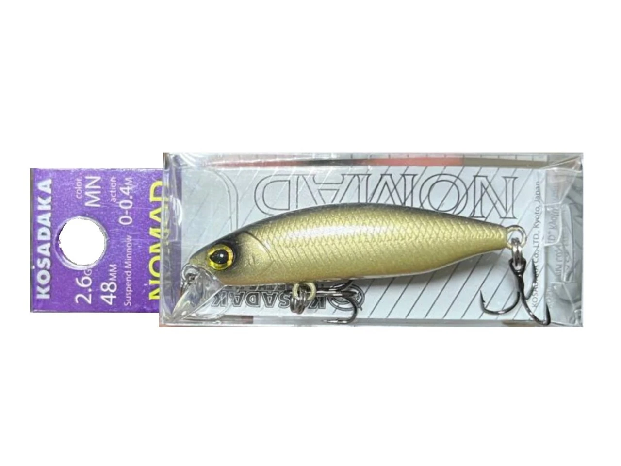 Воблер Kosadaka Nomad XS 48SP MN 2,6 гр   NomXs48sp-MN — крупный план
	                                    2