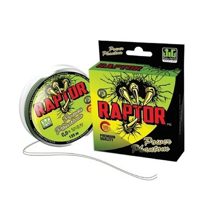 Плетеный шнур Power Phantom Raptor PE 135 м  PE # 1,2  0,18 мм   PPPERF13512 — характеристики,  особенности конструкции