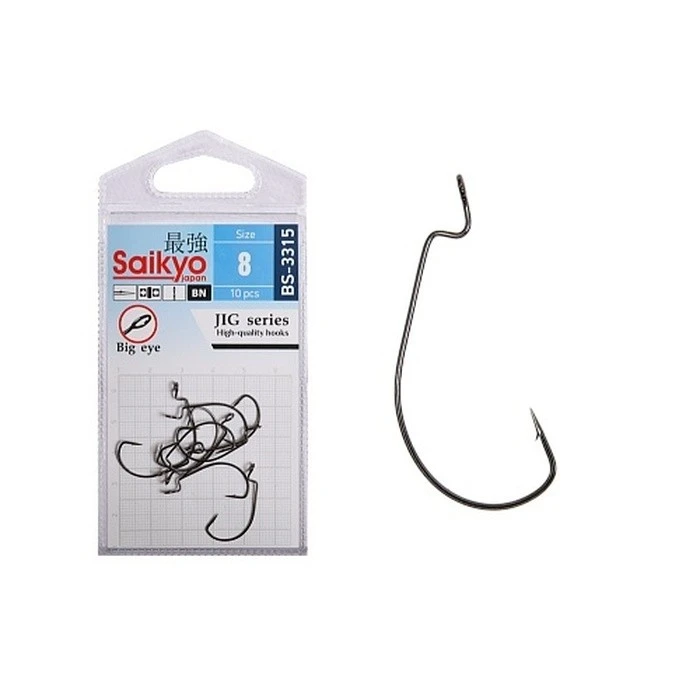 Крючок Офсетный Saikyo BS-3315 №8 10 шт BN   BS-3315BN8-10 — характеристики,  особенности конструкции